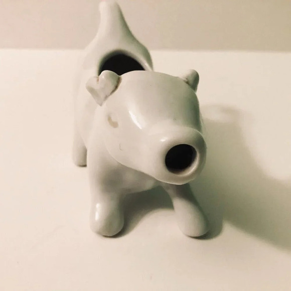 Vintage Porcelain White Cow Creamer 5.5 Inch  Long Farm Animal - Picture 2 of 15